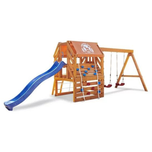 Wooden outdoor play set - wooden,