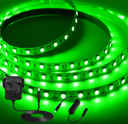 Green led strip - 5m, 12v